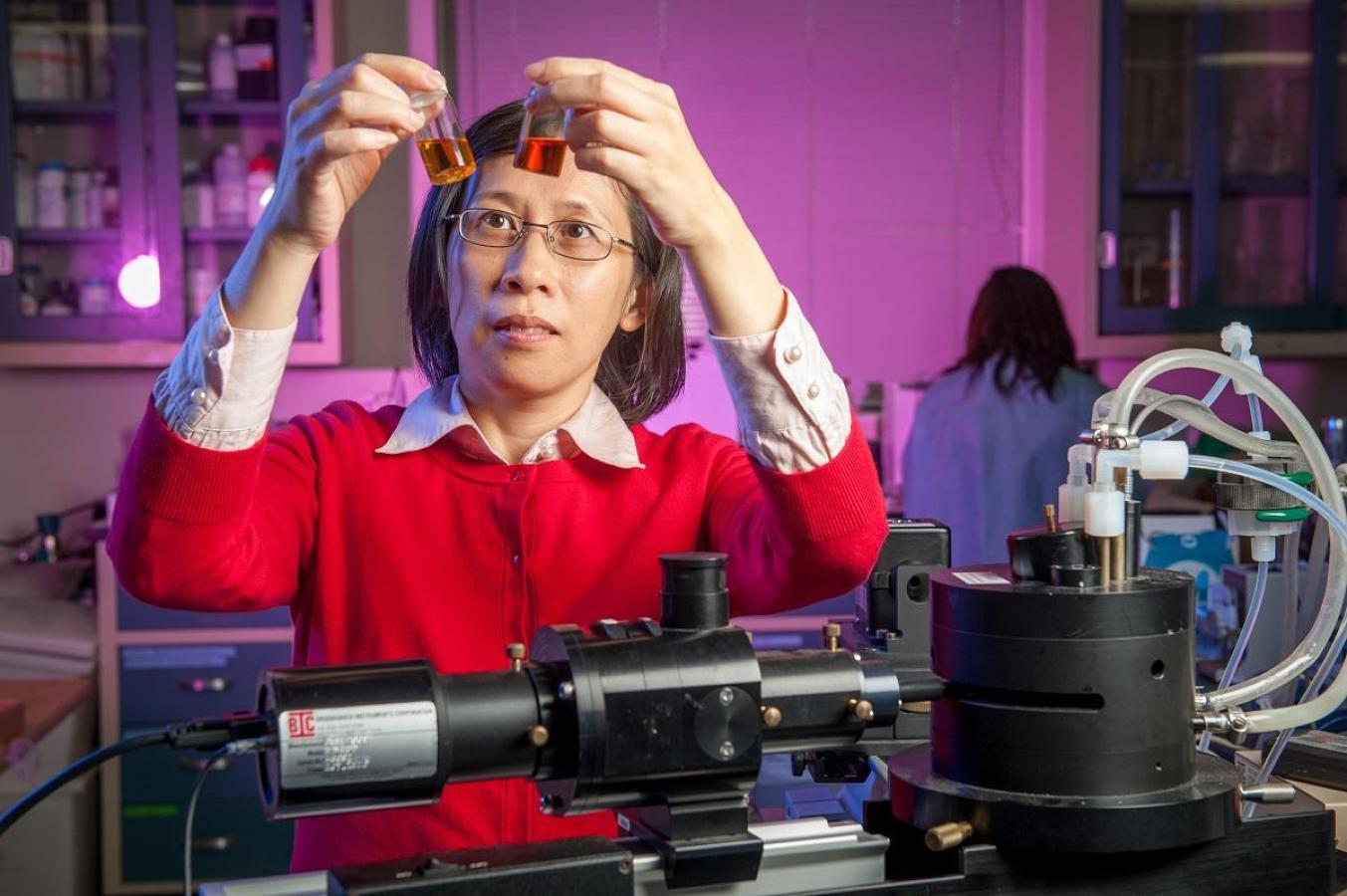Researcher in the lab